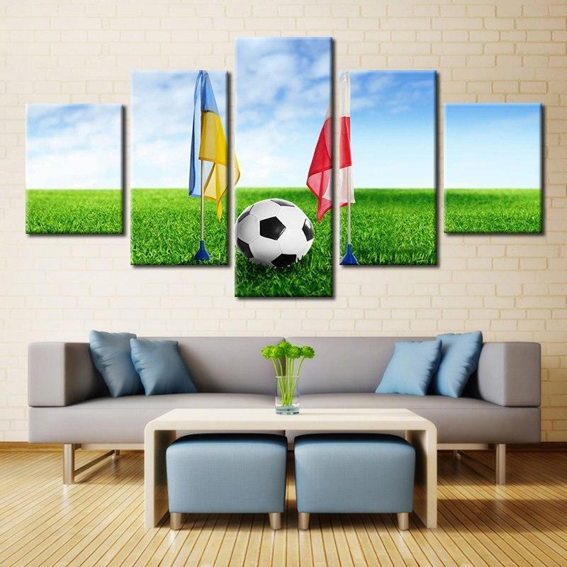 Friendly Football Match Midget League  Sport Canvas Wall Art