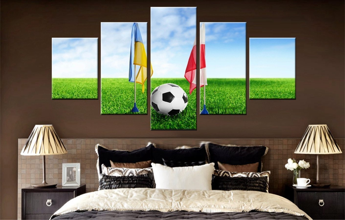 Friendly Football Match Midget League  Sport Canvas Wall Art