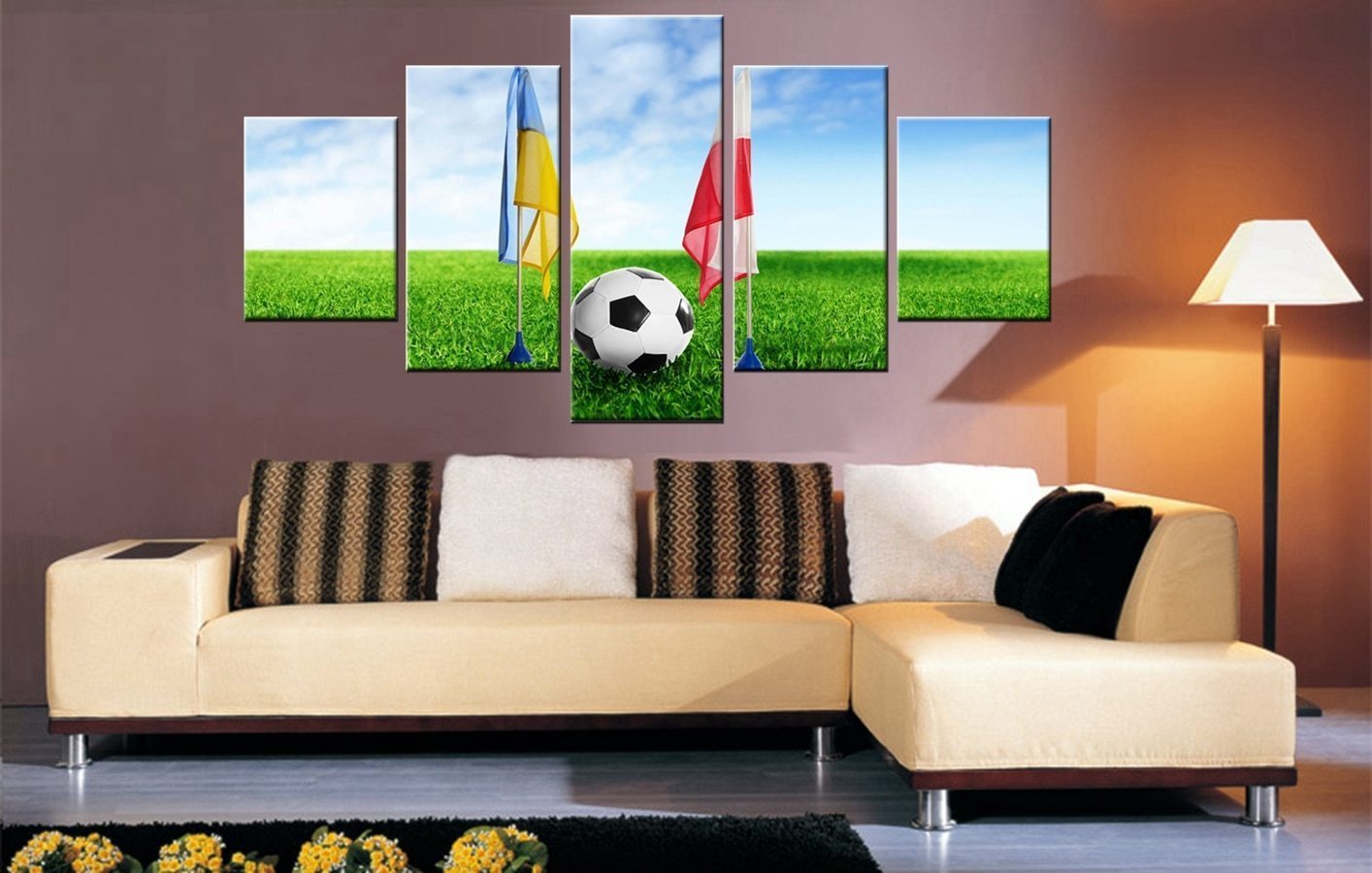 Friendly Football Match Midget League  Sport Canvas Wall Art