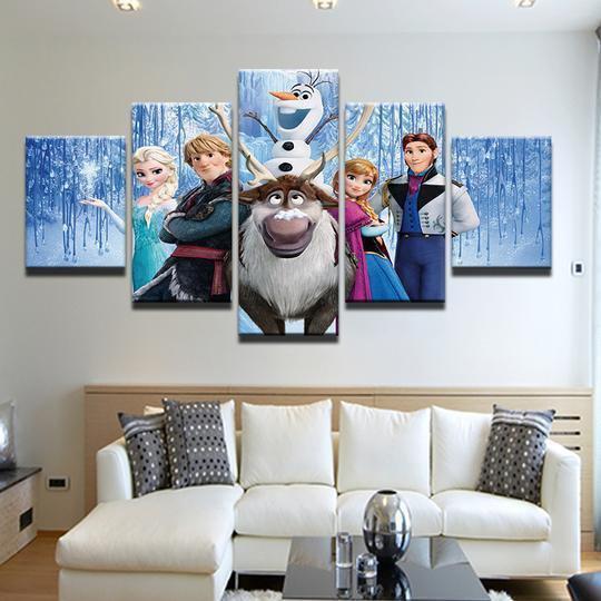 Frozen Cartoon Canvas Wall Art