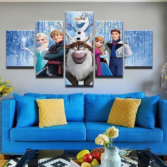 Frozen Cartoon Canvas Wall Art