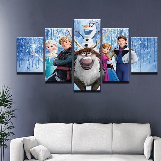 Frozen Cartoon Canvas Wall Art