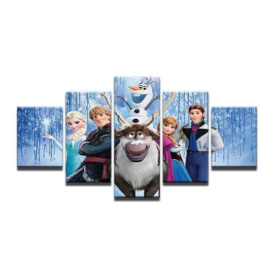 Frozen Cartoon Canvas Wall Art