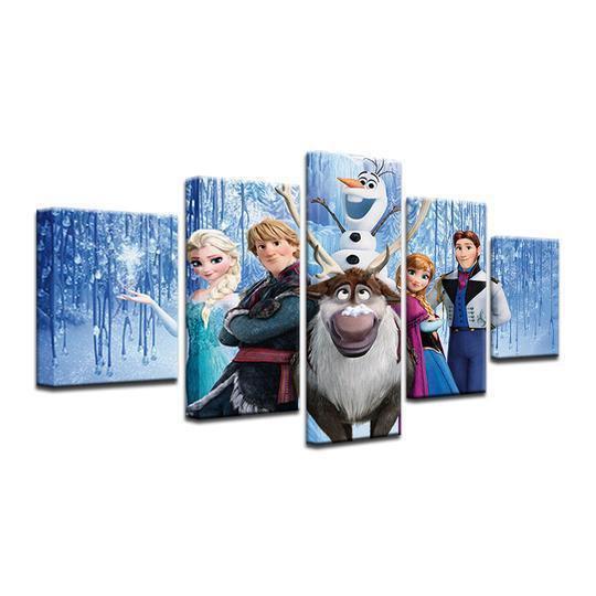 Frozen Cartoon Canvas Wall Art