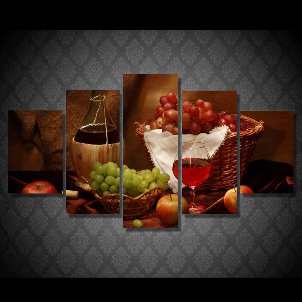 Fruit And Wine Kitchen Canvas Wall Art
