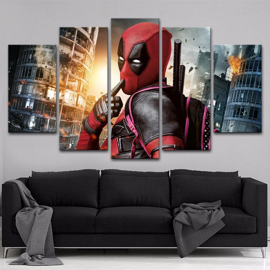 Funny Poster Deadpool Marvel Canvas Wall Art