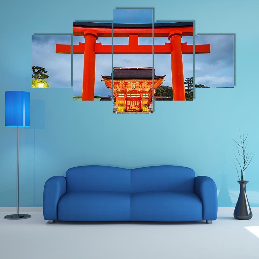 Fushimi Inari Taisha Shrine In Kyoto Nature Canvas Wall Art