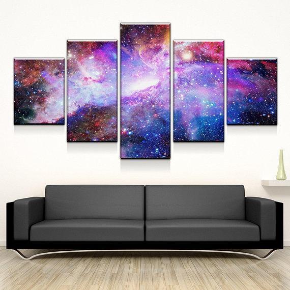 Galaxy Nebula Space Canvas Wall Art