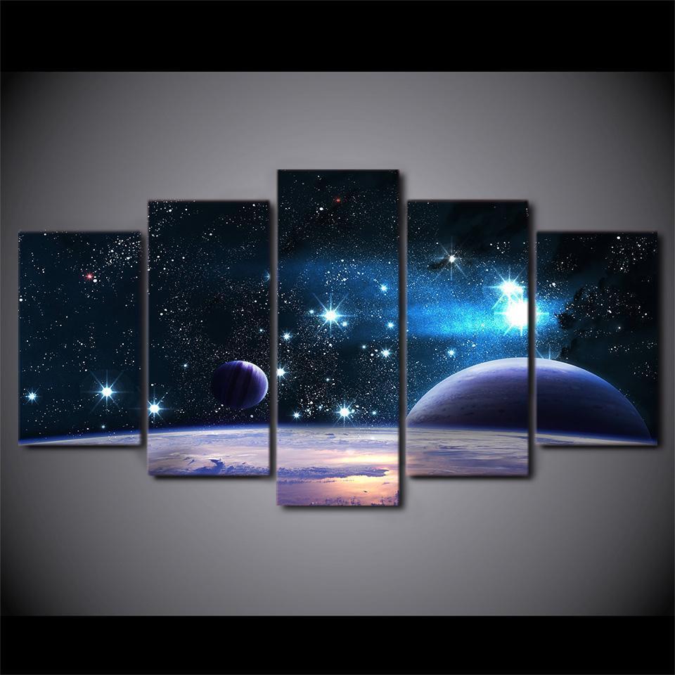Galaxy Starry Sky Space Universe Canvas Wall Art