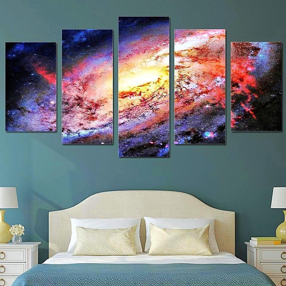 Galaxy Stars Space Universe Canvas Wall Art