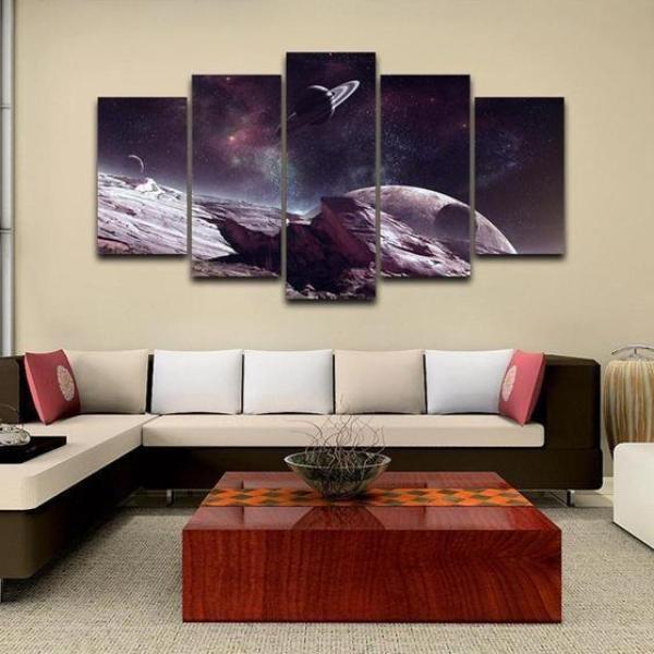 Galaxy Surface Starry Sky Space Canvas Wall Art