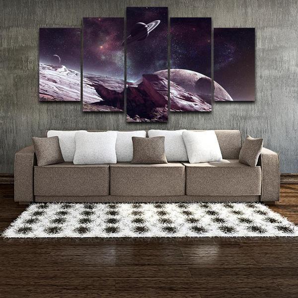 Galaxy Surface Starry Sky Space Canvas Wall Art