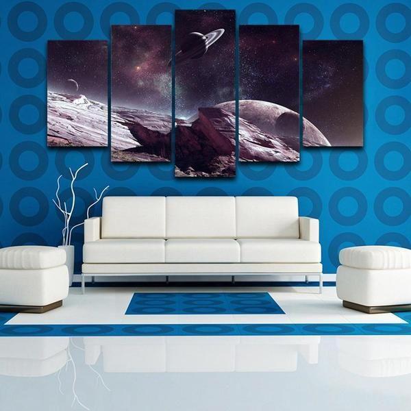 Galaxy Surface Starry Sky Space Canvas Wall Art