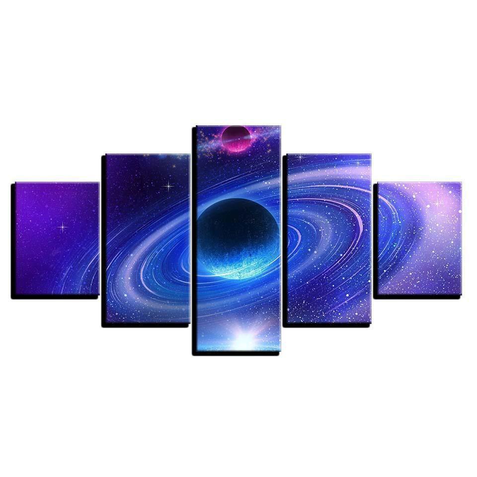 Galaxy Universe Space Abstract Planet Space Canvas Wall Art