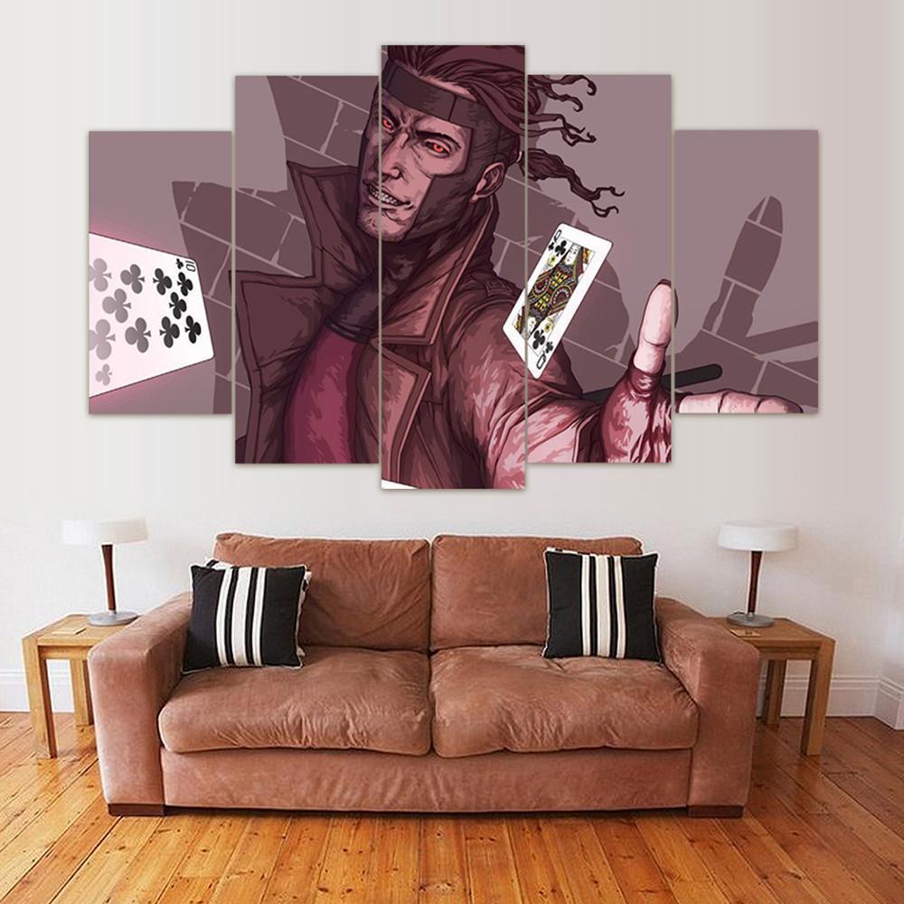 Gambit From X-men Marvel Canvas Wall Art