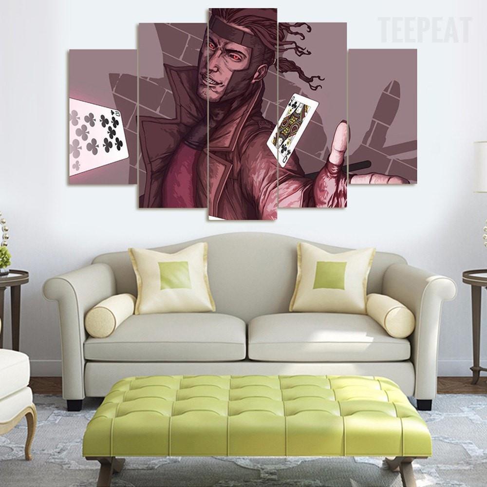 Gambit From X-men Marvel Canvas Wall Art