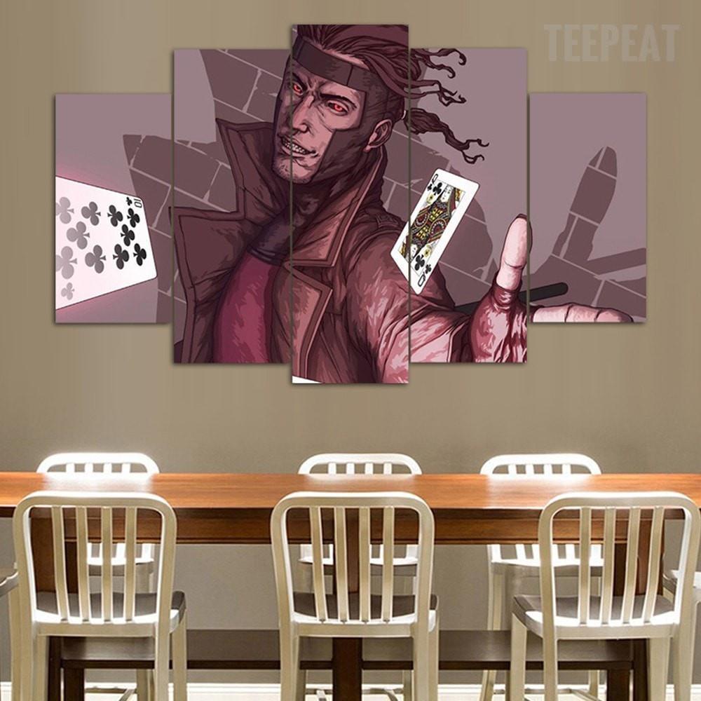 Gambit From X-men Marvel Canvas Wall Art