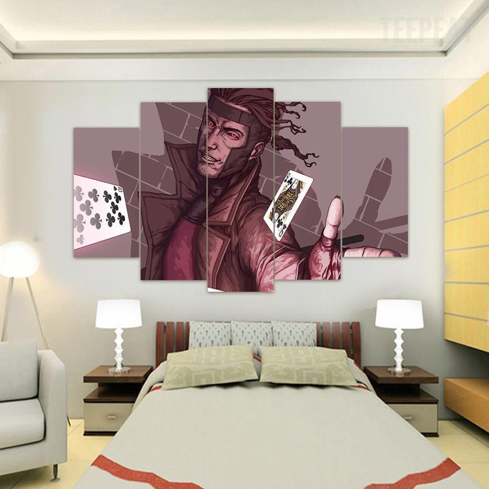 Gambit From X-men Marvel Canvas Wall Art