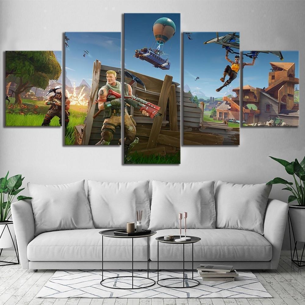 Game Backgrounds Fortnite Gaming Canvas Wall Art