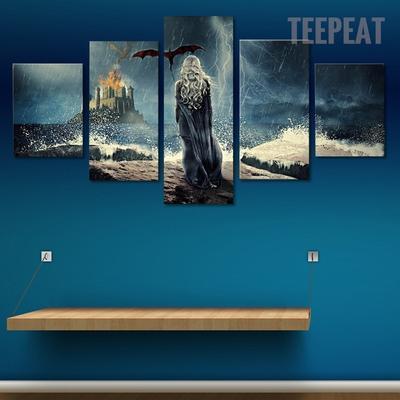 Game Of Thrones Daenerys Targaryen Movie Canvas Wall Art