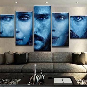 Game Of Thrones Ice Characters Movie Canvas Wall Art