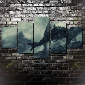 Game Of Thrones Ice Dragon Movie Canvas Wall Art