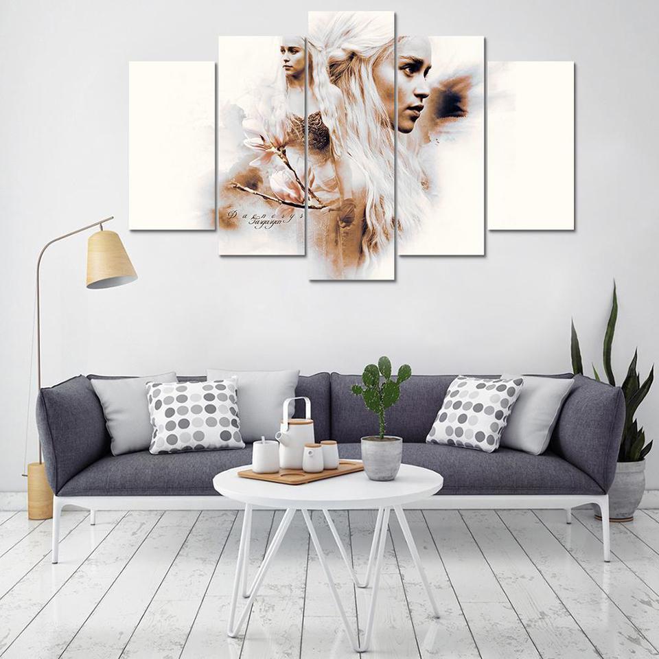 Game Of Thrones Mother Of Dragons Movie Canvas Wall Art