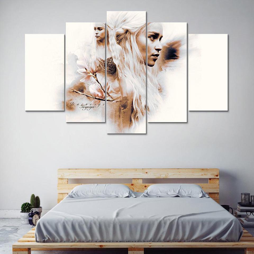 Game Of Thrones Mother Of Dragons Movie Canvas Wall Art