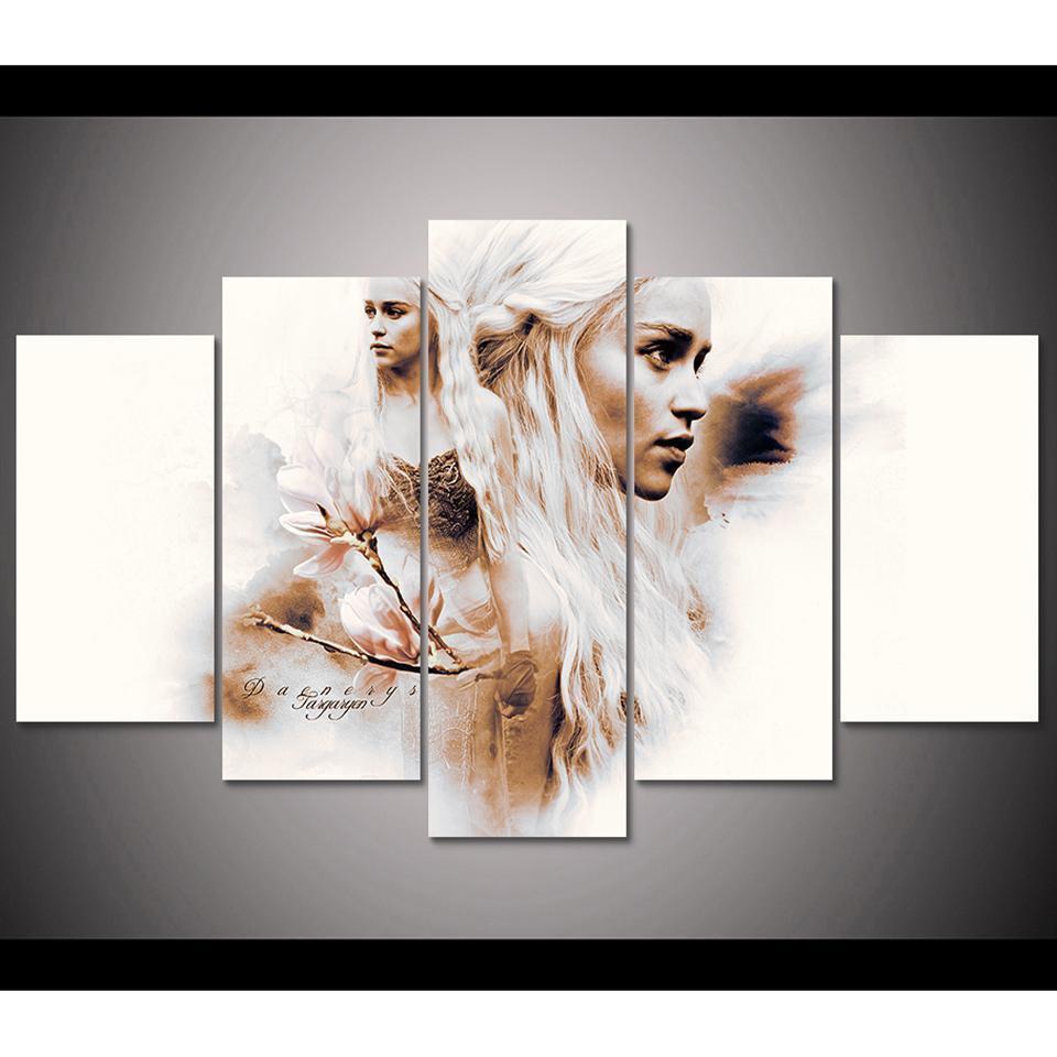 Game Of Thrones Mother Of Dragons Movie Canvas Wall Art
