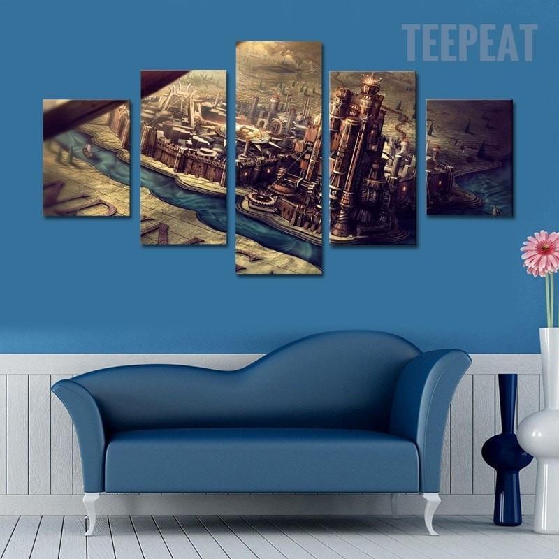 Game Of Thrones Opening Movie Canvas Wall Art