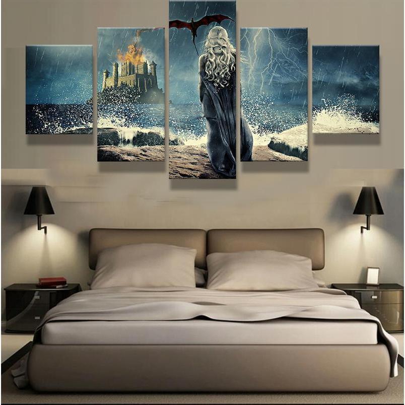 Game Of Thrones Tagaryen 1 Movie Canvas Wall Art