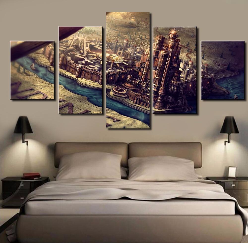 Game Of Thrones Westeros Map Kings Landing Movie Canvas Wall Art