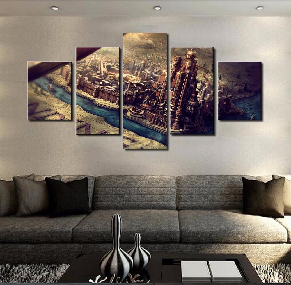 Game Of Thrones Westeros Map Kings Landing Movie Canvas Wall Art