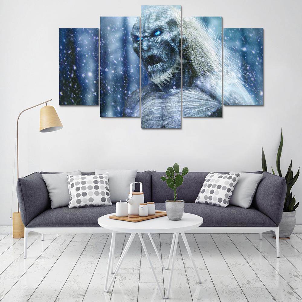 Game Of Thrones White Walkers Movie Canvas Wall Art