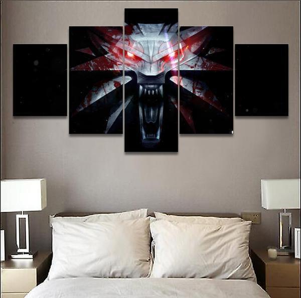 Game The Witcher 3 Wild Hunt Mark Gaming Canvas Wall Art