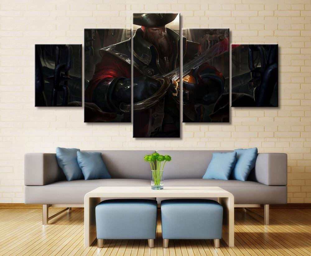 LOL League Of Legends Gangplank Gaming Canvas Wall Art