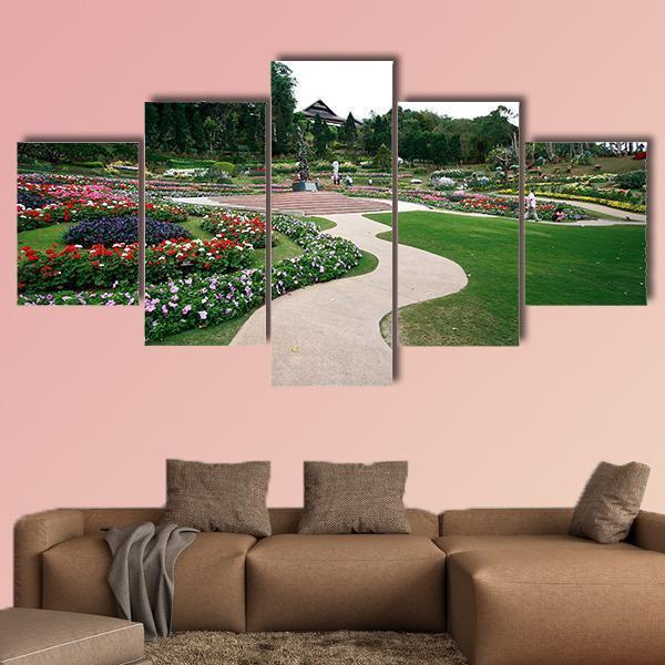 Garden Mae Fah Luang Chiang In Thailand Nature Canvas Wall Art