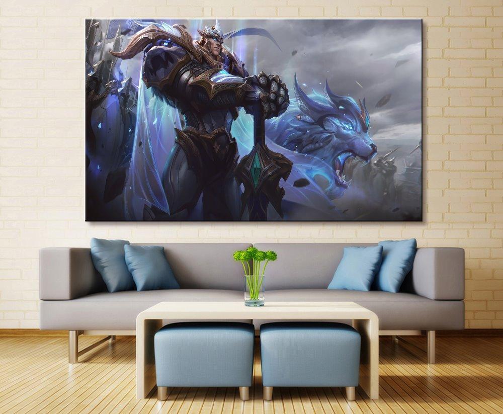 LOL League Of Legends Garen Gaming Canvas Wall Art