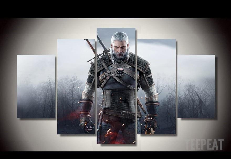 Geralt Of Rivia Movie Canvas Wall Art