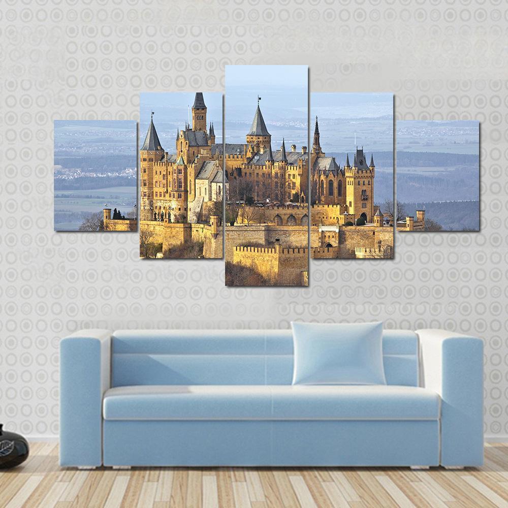 German Castle Hohenzollern Nature Canvas Wall Art