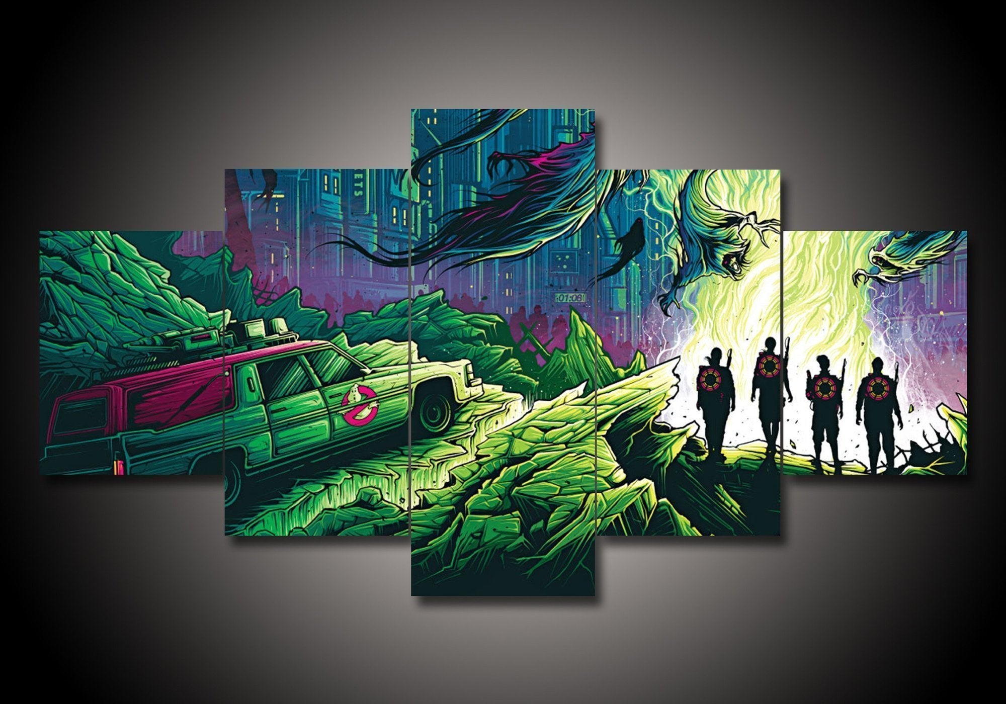 Ghostbuster 1 Movie Canvas Wall Art