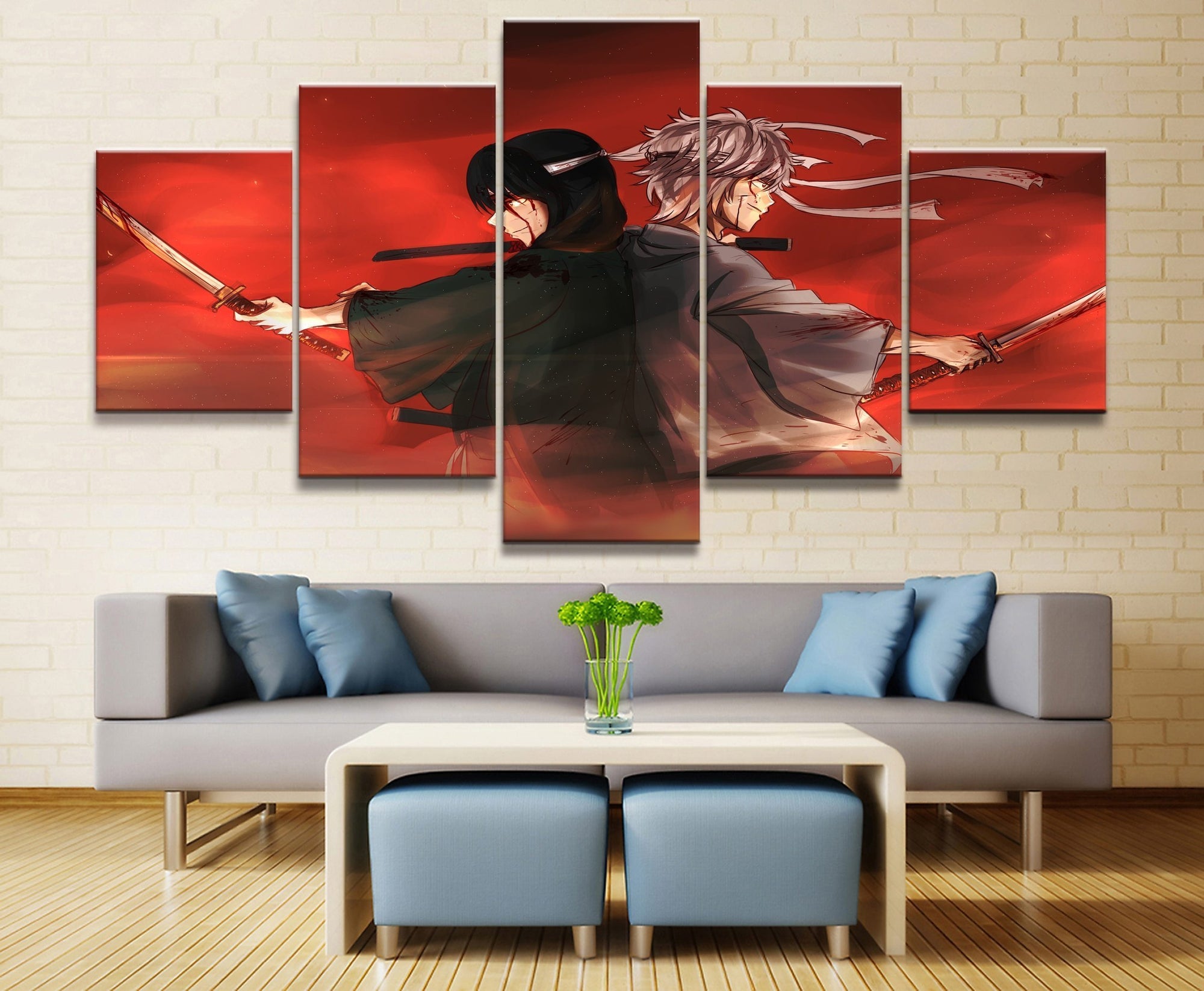Gintama Characters 10 Anime Canvas Wall Art