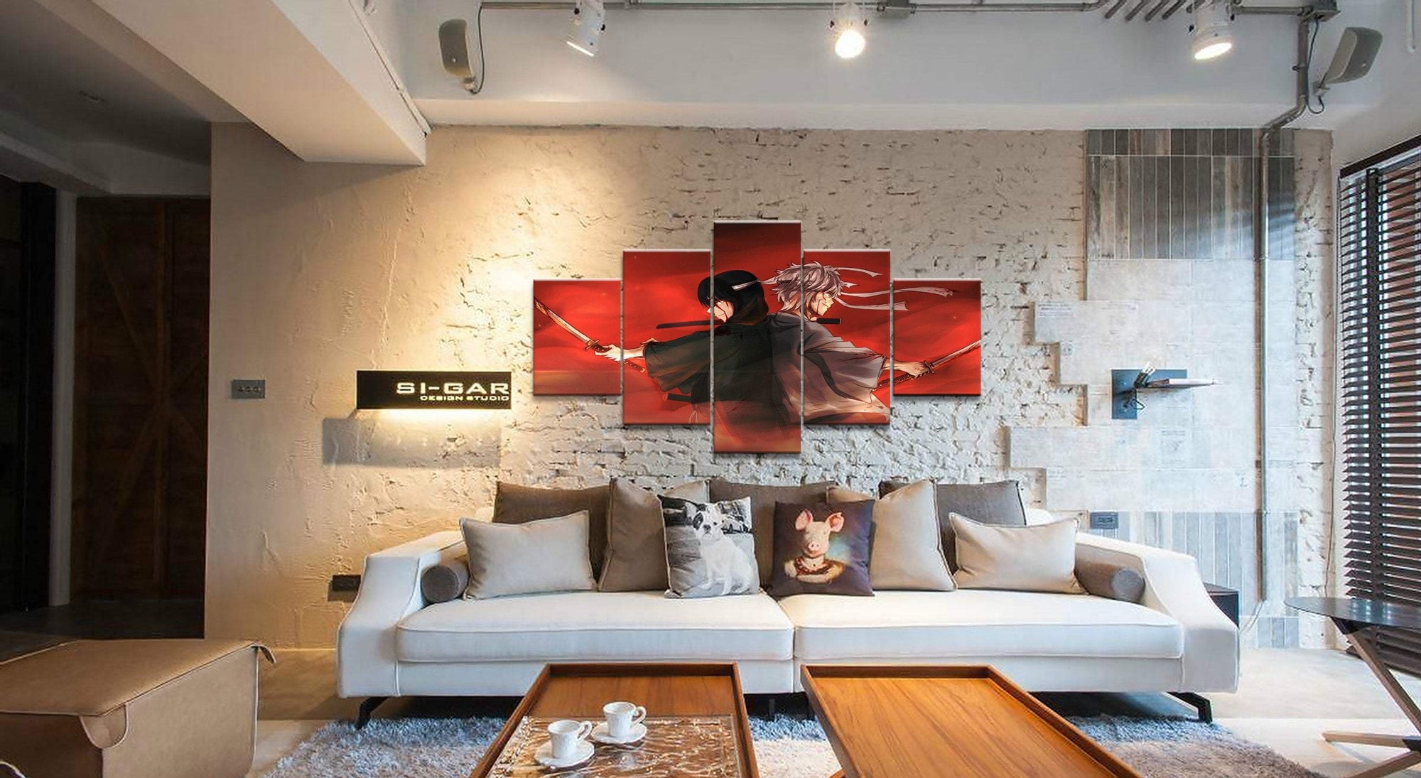 Gintama Characters 10 Anime Canvas Wall Art