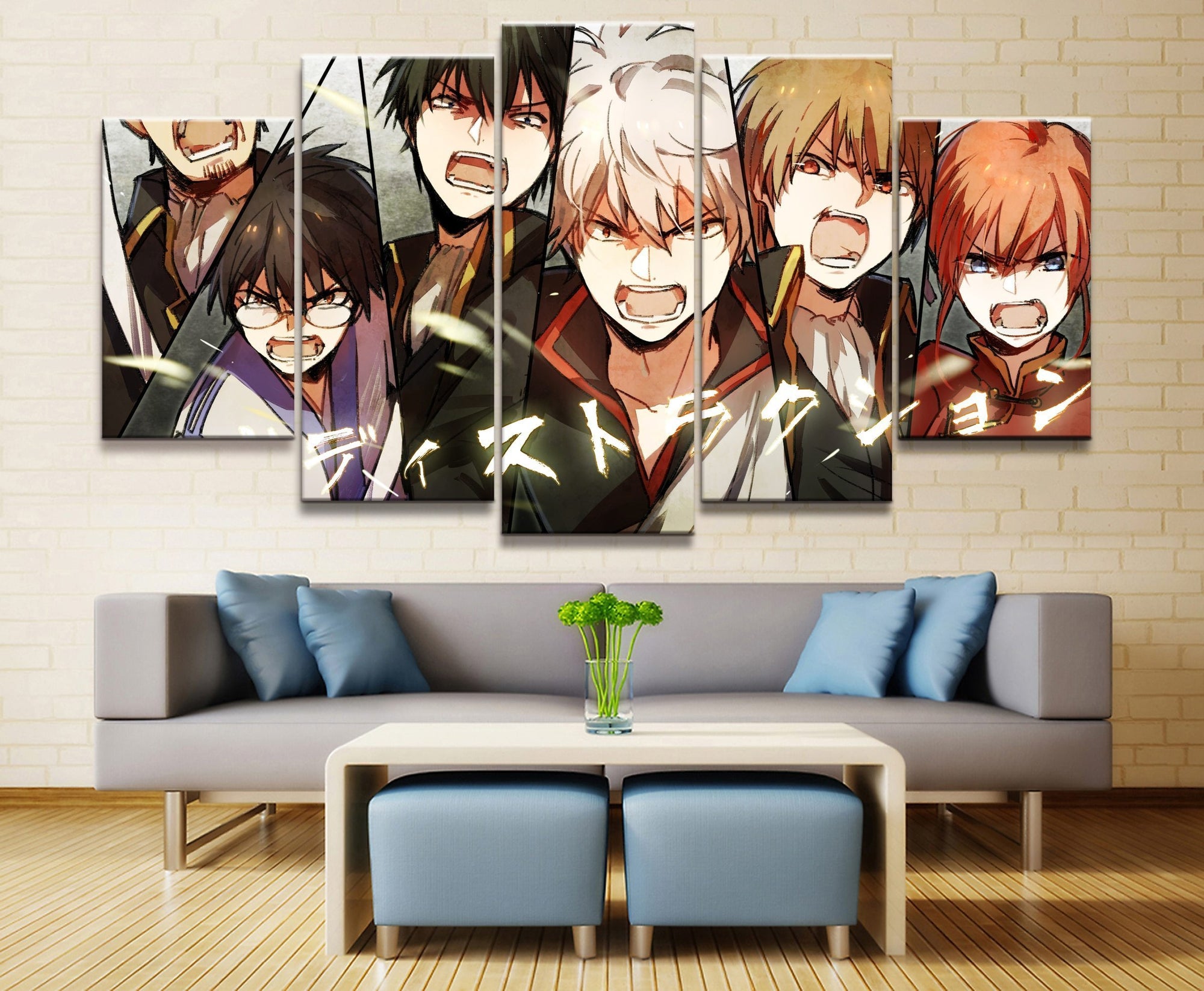 Gintama Characters 11 Anime Canvas Wall Art