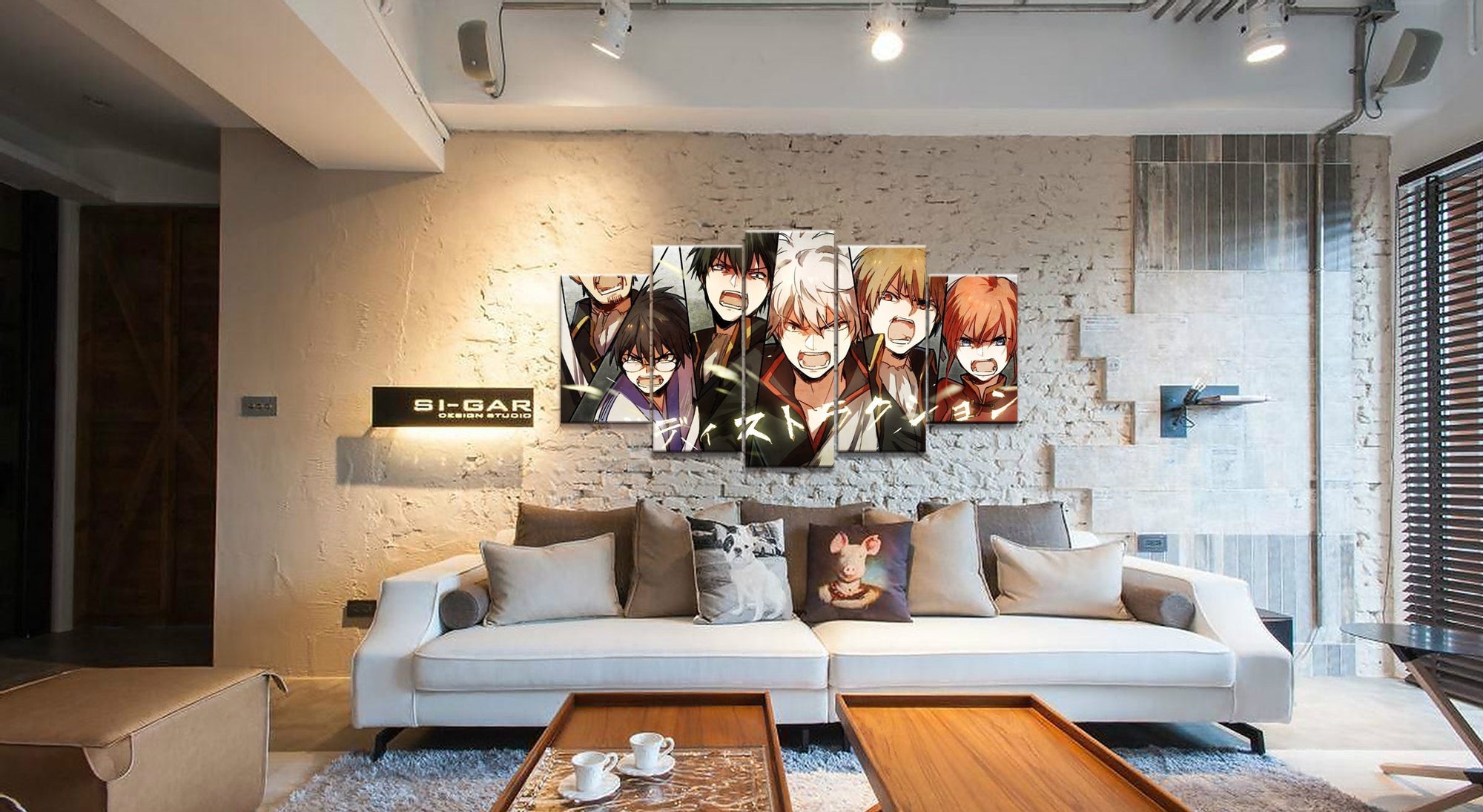 Gintama Characters 11 Anime Canvas Wall Art