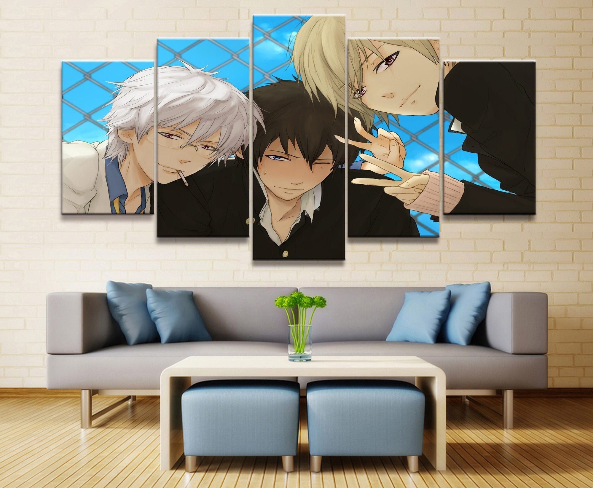 Gintama Characters 9 Anime Canvas Wall Art