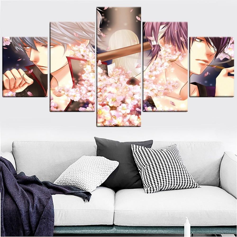 Gintama Gintoki Vs. Takasugi 1 Anime Canvas Wall Art