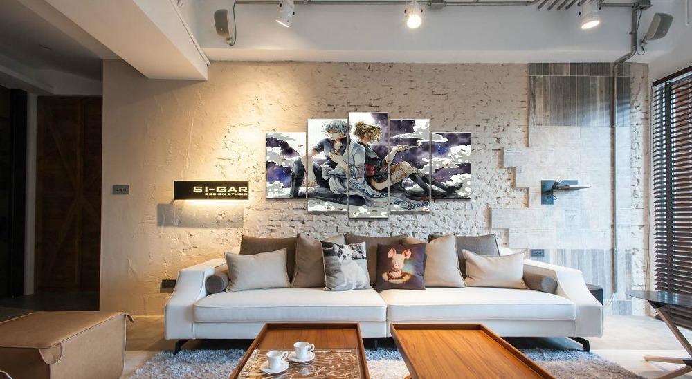 Gintama Gintoki And Tsukuyo 1 Anime Canvas Wall Art