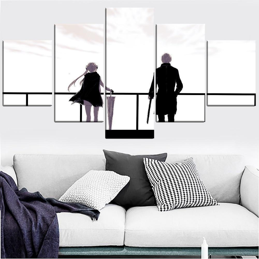 Gintama Kagura And Sougo 2 Anime Canvas Wall Art