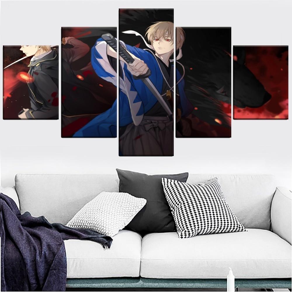 Gintama Okita Sougo 2 Anime Canvas Wall Art